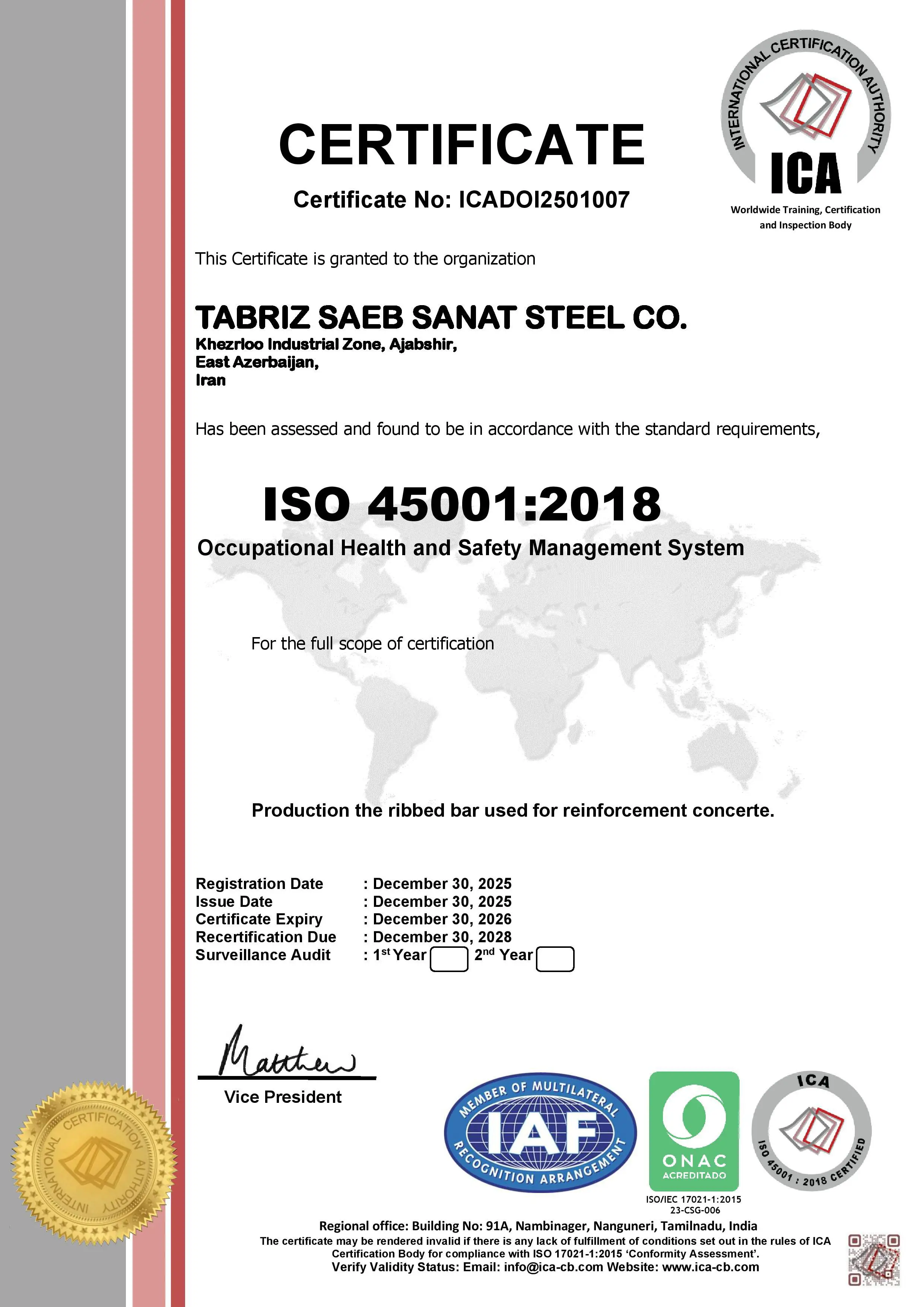 ISO 45001:2015